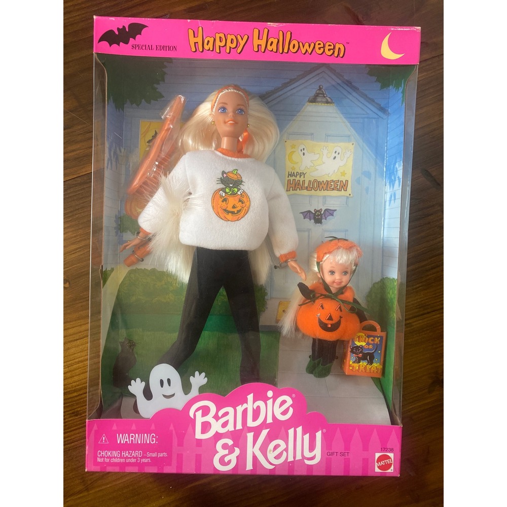 NIB Vintage 1996 Barbie Kelly Happy Halloween Special Edition Set 17238 SKU LC1